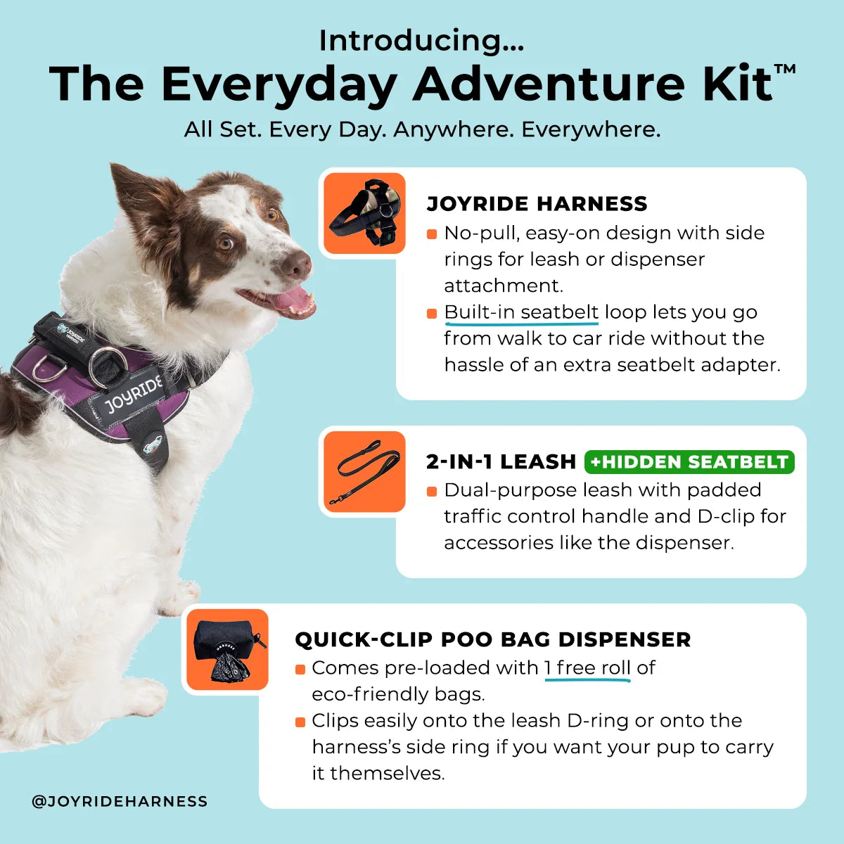 No Pull Joyride Dog Harness 2.0 (Patterns) | 10% Off