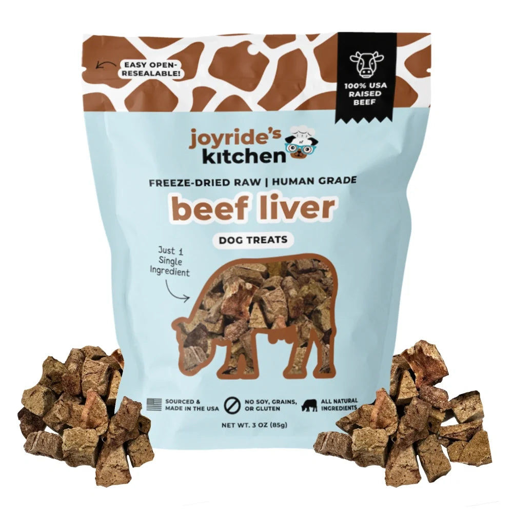 Joyride's Kitchen Beef Liver Freeze-Dried Raw Dog Treats