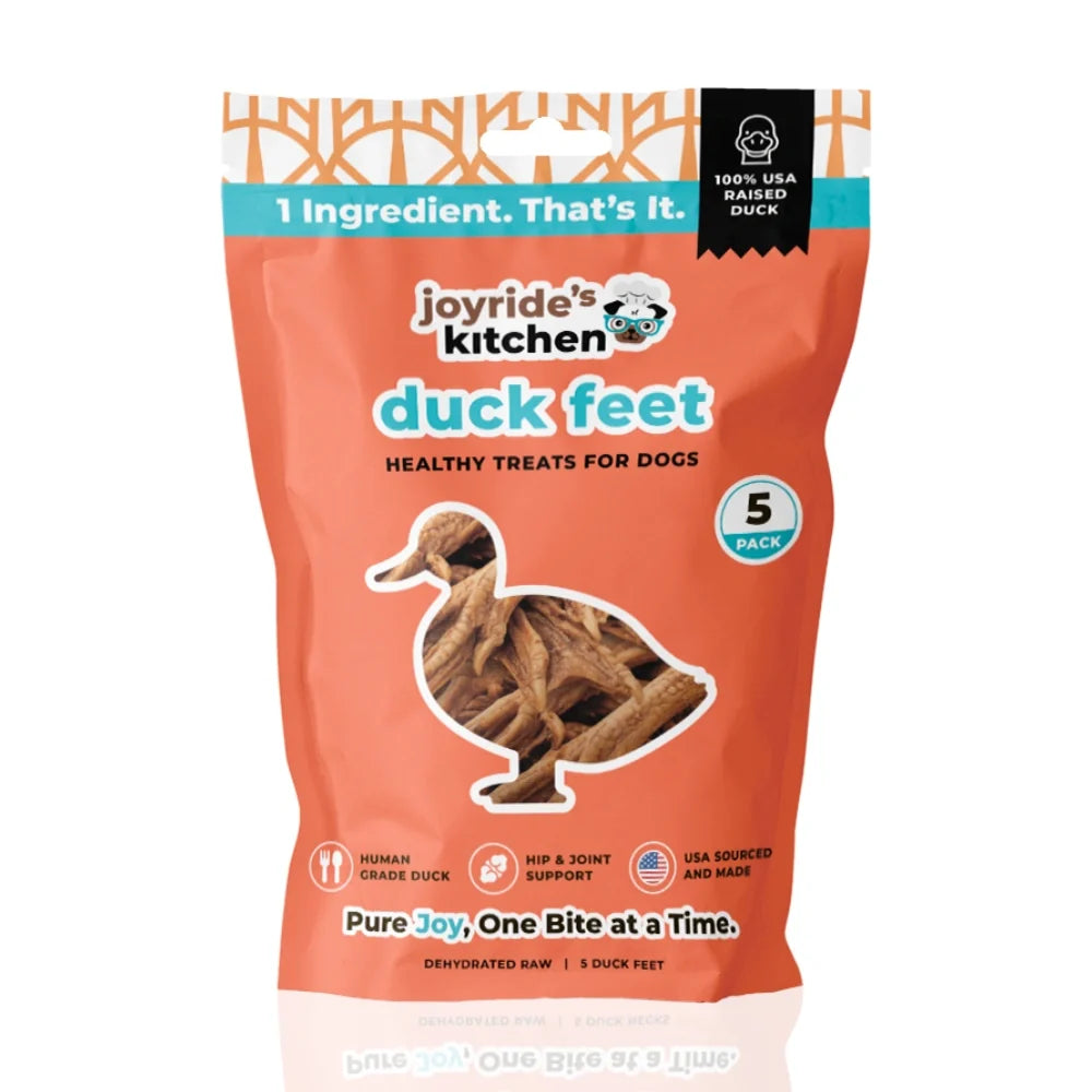Joyride's Kitchen USA Duck Feet Dehydrated Dog Treats