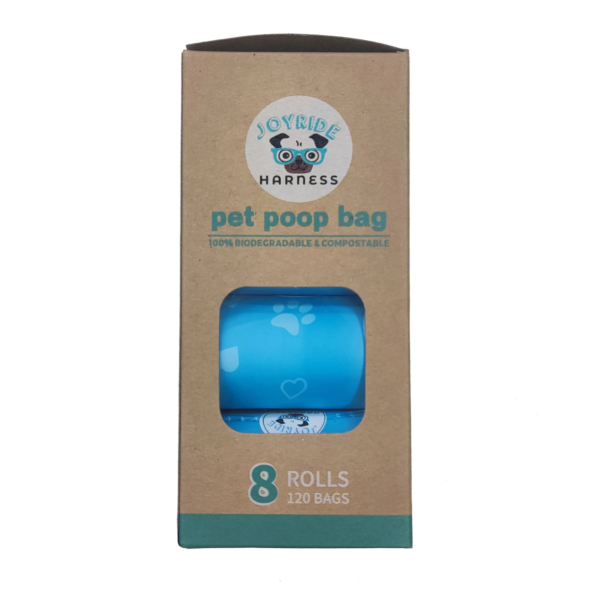 NEW Premium CORNSTARCH Biodegradable Poop Bags - 8 rolls (Leakproof)