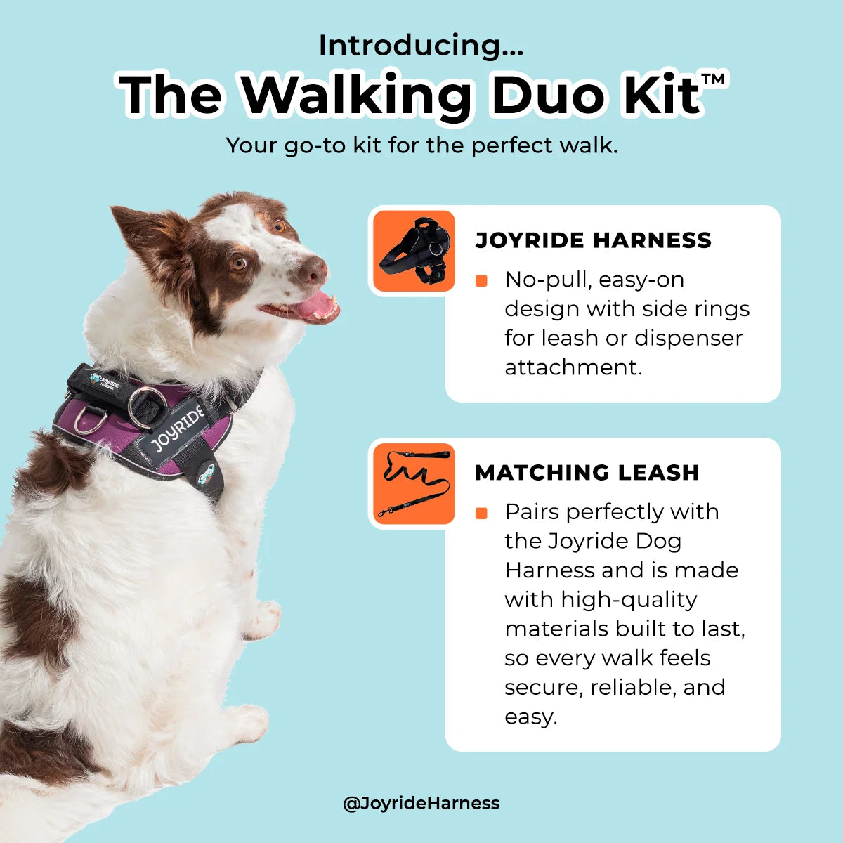 No Pull Joyride Dog Harness 2.0 (Solid Colors) | 10% Off
